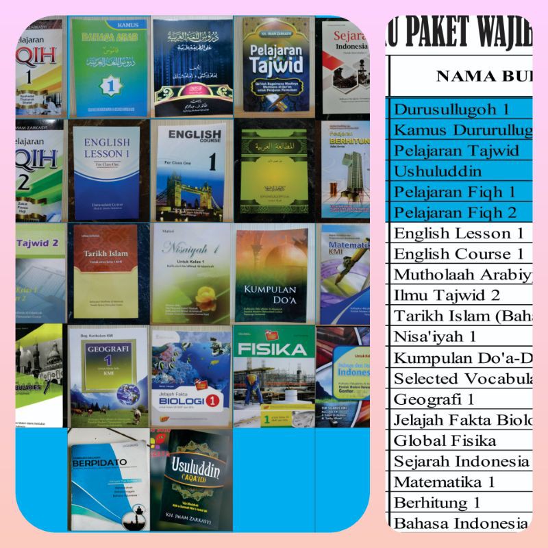 Buku Paket KMI Gontor Kelas 1