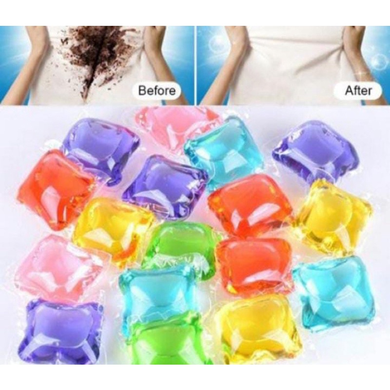 BOS - SABUN GEL LAUNDRY BEADS | LAUNDRI DETERGENT CUCI BAJU KAIN (10 PCS)