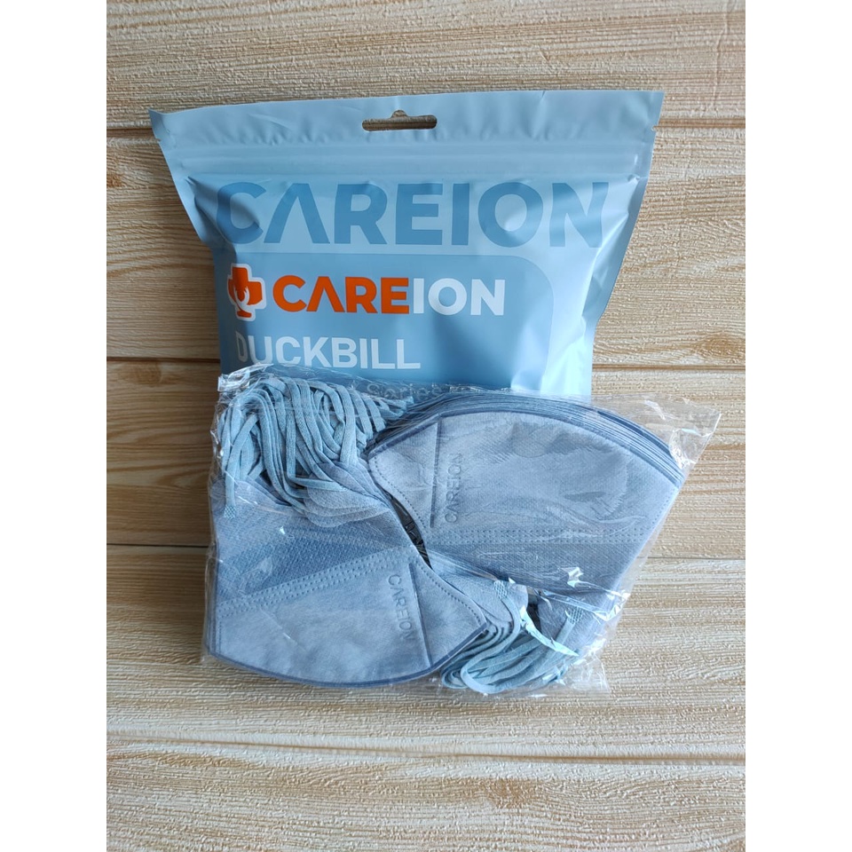 MASKER DUCKBILL CAREION FACEMASK WARNA ISI 50PC-DB SERIES SILVER BLU