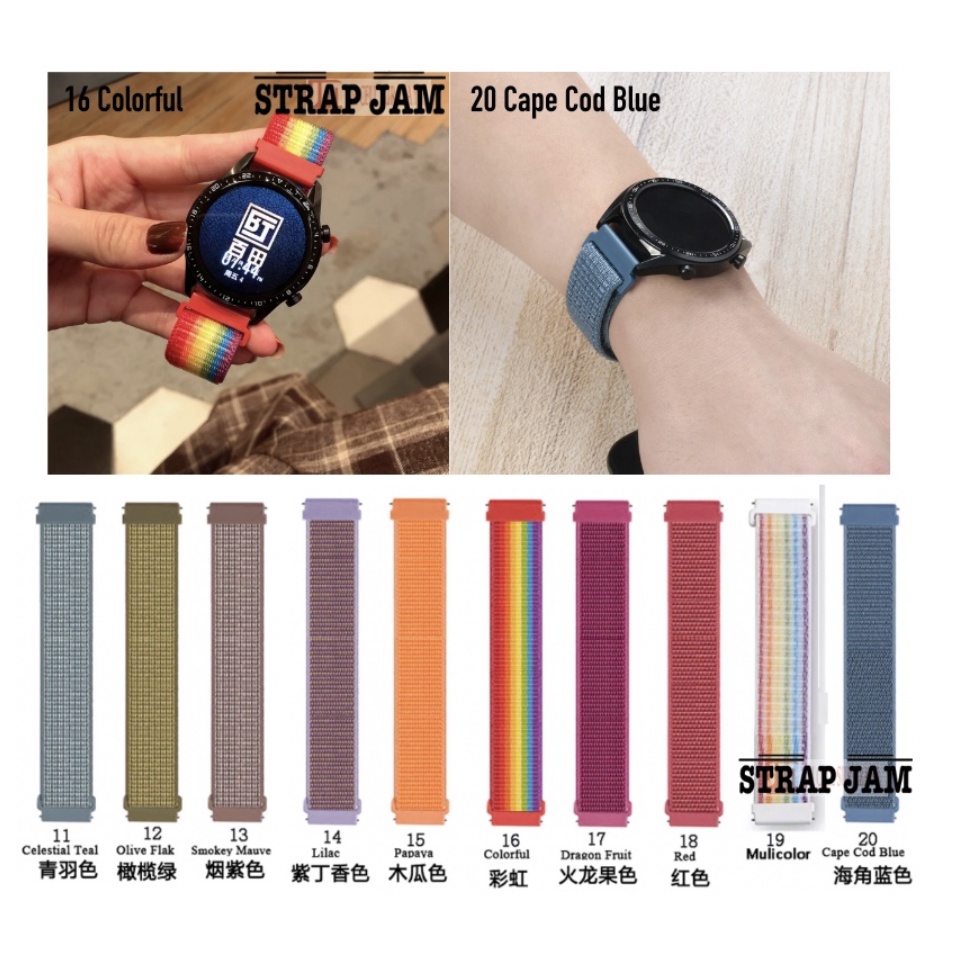 SPORT LOOP Tali Jam AUKEY LS02 LS-02 - Strap 20mm Velcro Krekan Nyaman