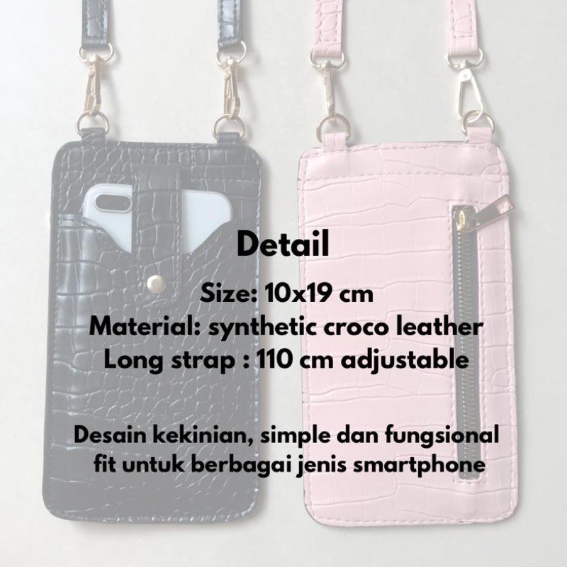 Monsoon - POCKET CROCO DOMPET HP TAS SLING PHONE TAS SELEMPANG