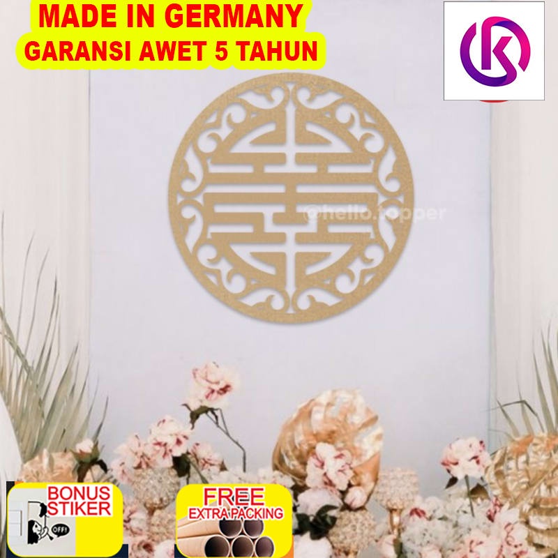 

Terlaris SHUANG XI KAYU / HIASAN SANGJIT KAYU / BACKDROP SANGJIT