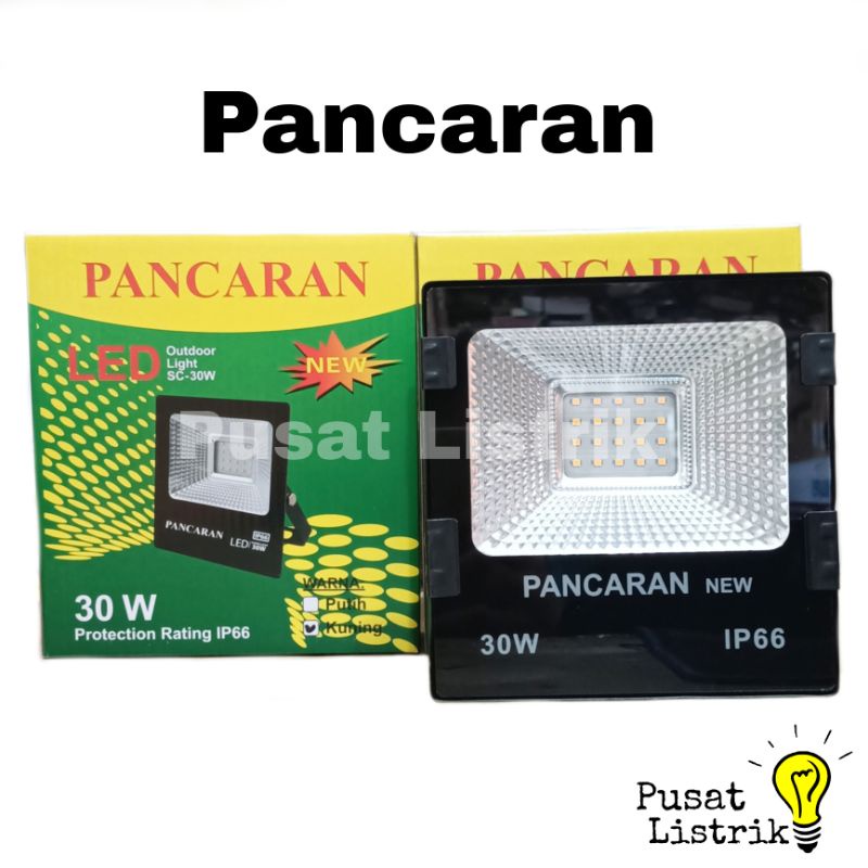 Lampu Sorot LED 30 Watt Pancaran + Bubble Wrap Lampu Tembak LED 30W 50W 100W Pancaran