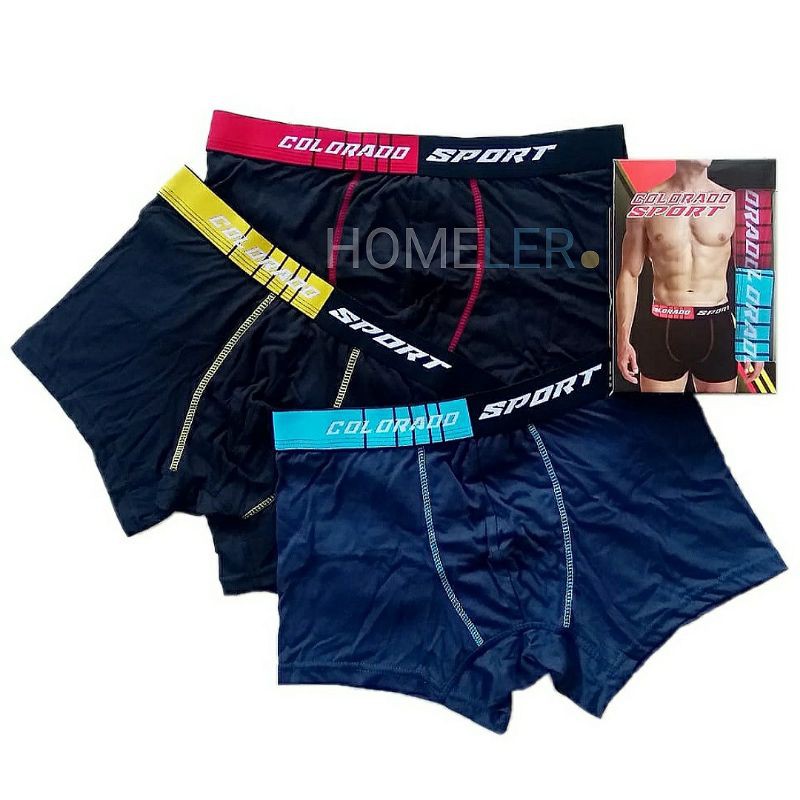 Celana Dalam Pria (1 Box Isi 2 Pcs) / Celana Dalam Boxer Pria Colorado / Cd Boxer Pria Dewasa