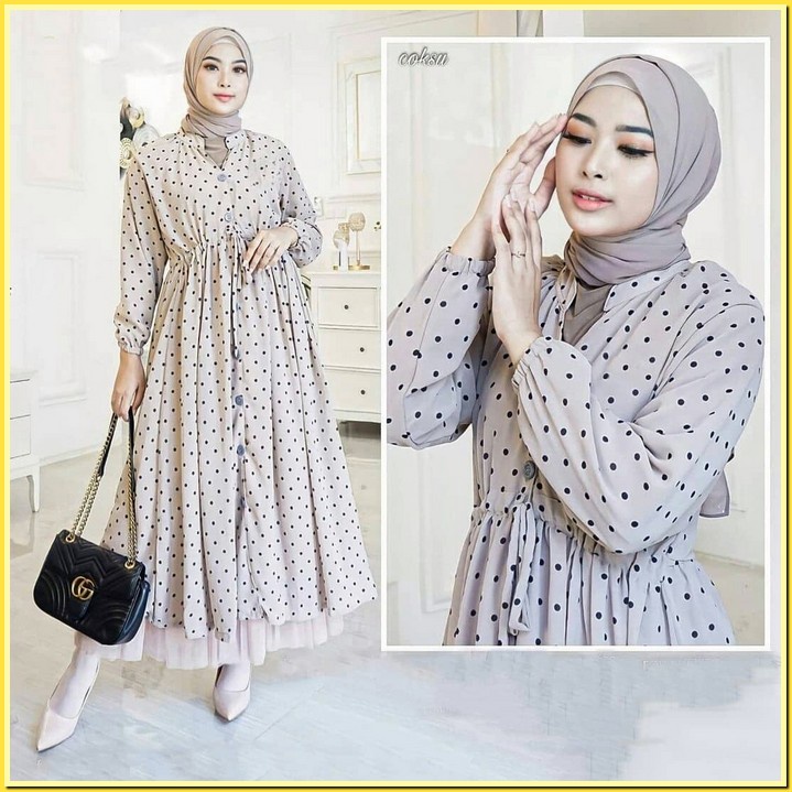 Malin Gaun Bju Long Dres Dress Bsju Pakaian Pakian Pakean Ceruty Babydoll Babydol Games Turky Turkey