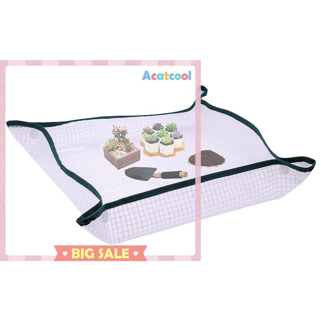 Foldable Gardening Potting Mat - Waterproof Dust Proof Square Repotting Mat