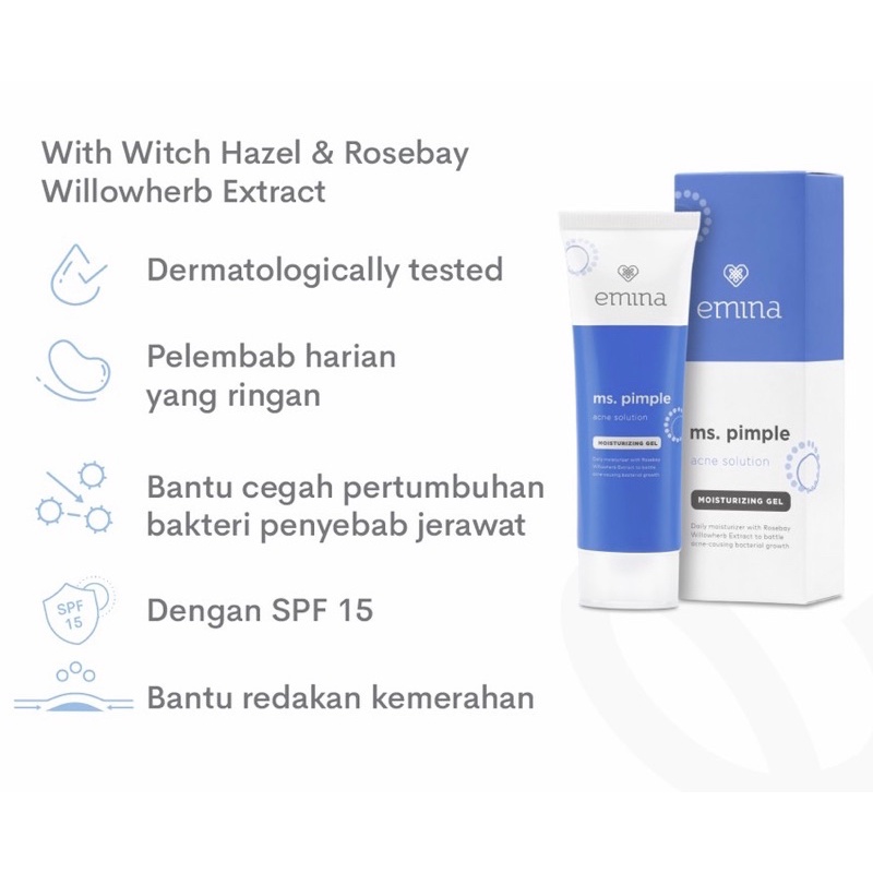 Emina Ms. Pimple Acne Solution Moisturizing Gel