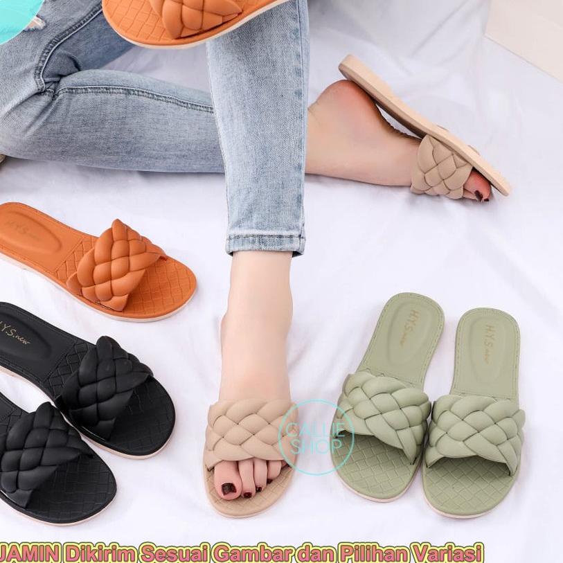 ♣ Sandal Selop Wanita Jelly HYS 2063-2 2132 HYSTAMBANG ⅎ
