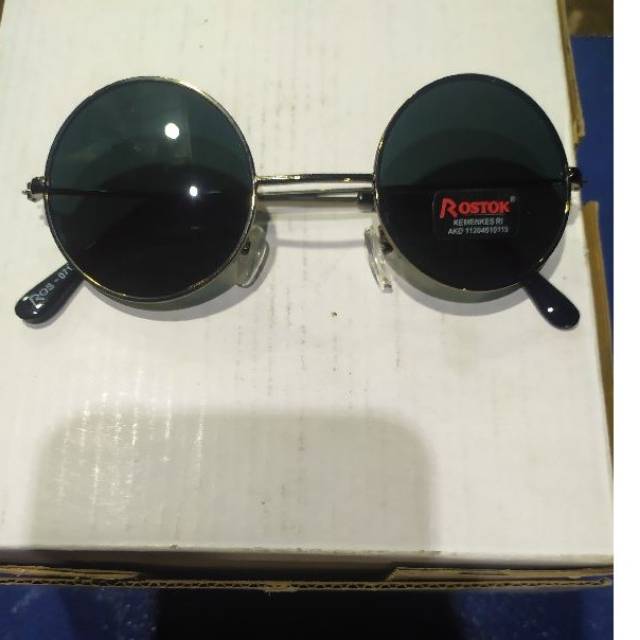 kaca mata bulat hitam korea