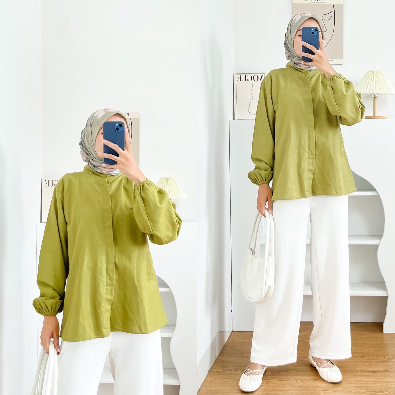 1KG MUAT 5PCS | KANAKA TOP LINEN RAMI ATASAN WANITA HITS OOTD SELEBGRAM FASHION GROSIR WANITA TERBEST SELLER