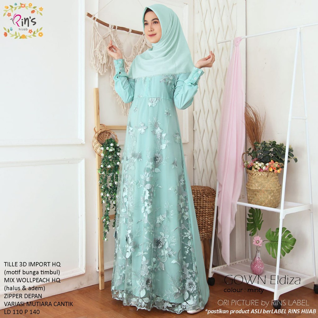 Eldiza Gown Dress Premium Wollpeach mix Tille 3D