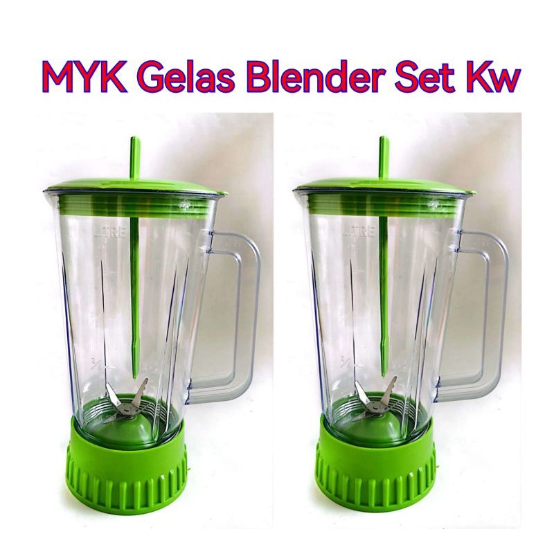 Miyako National RRT Universal Blender Gelas Tutup Set KW 1L Plastik