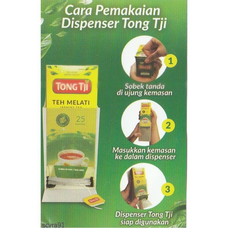 

[Bonus Dispenser]Teh Celup - Tong Tji Jasmine Tanpa Amplop isi 25