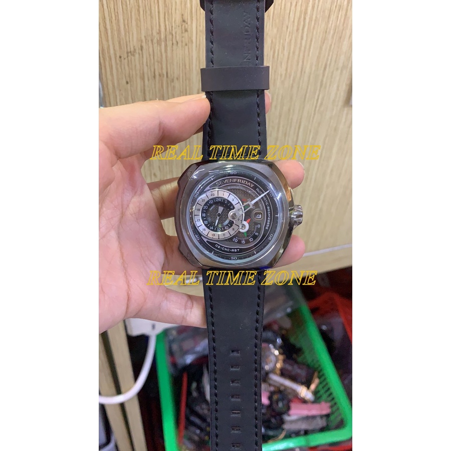 Flash sale Jam pria sevenfriday sf-q3/01 black swiss eta factory matic 47mm garansi 1th