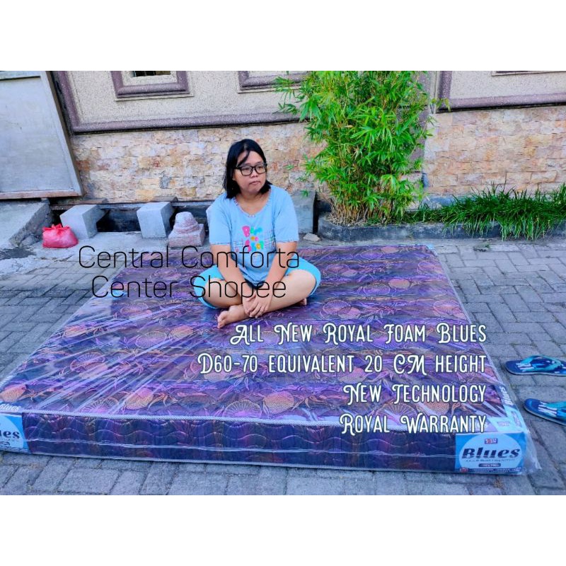 True Orthopedic termurah padat Royal Blues/ medicare exclusive 90x200 kasur Busa fiber Hard foam Ter
