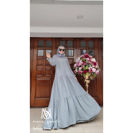 GRATIS GAMIS LEBARAN TERBARU SABINA DRESS ORIGINAL MONA SYARI BY ME BAJU DRESS MAXY MIDI PAKAIAN BAJ