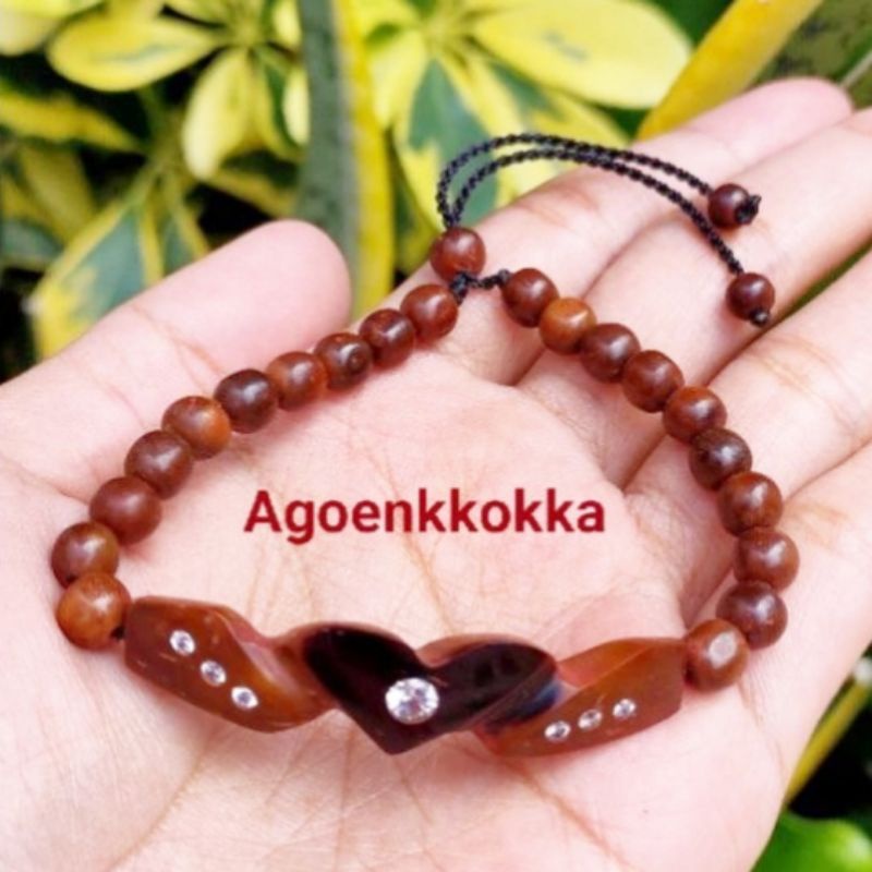 Gelang love tabuk motif coklat kokka kaokah