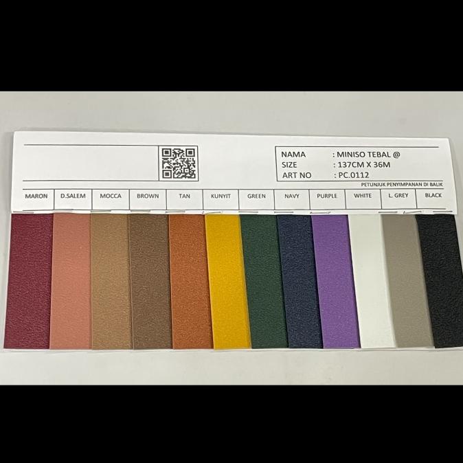 PVC LEATHER / SYNTHETIC LEATHER / KULIT IMITASI (OSCAR) - MINISO TEBAL