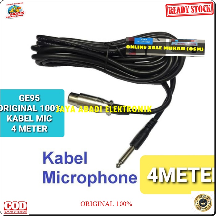 G95 KABEL MIC 4 METER 6.5 MM M XLR KARAOKE MIKROPON MIK MICROPHONE MIKROPHONE CABEL CABLE VOKAL VOCAL AUDIO SOUND BEST SISTEM PROFESIONAL PRO PENGERAS HIFI SUARA SENSITIF MC PIDATO SEMINAR CERAMAH ACARA LEGENDARIS PORTABLE FIRSTCLASS LEGENDARIS FIRTS CLAS