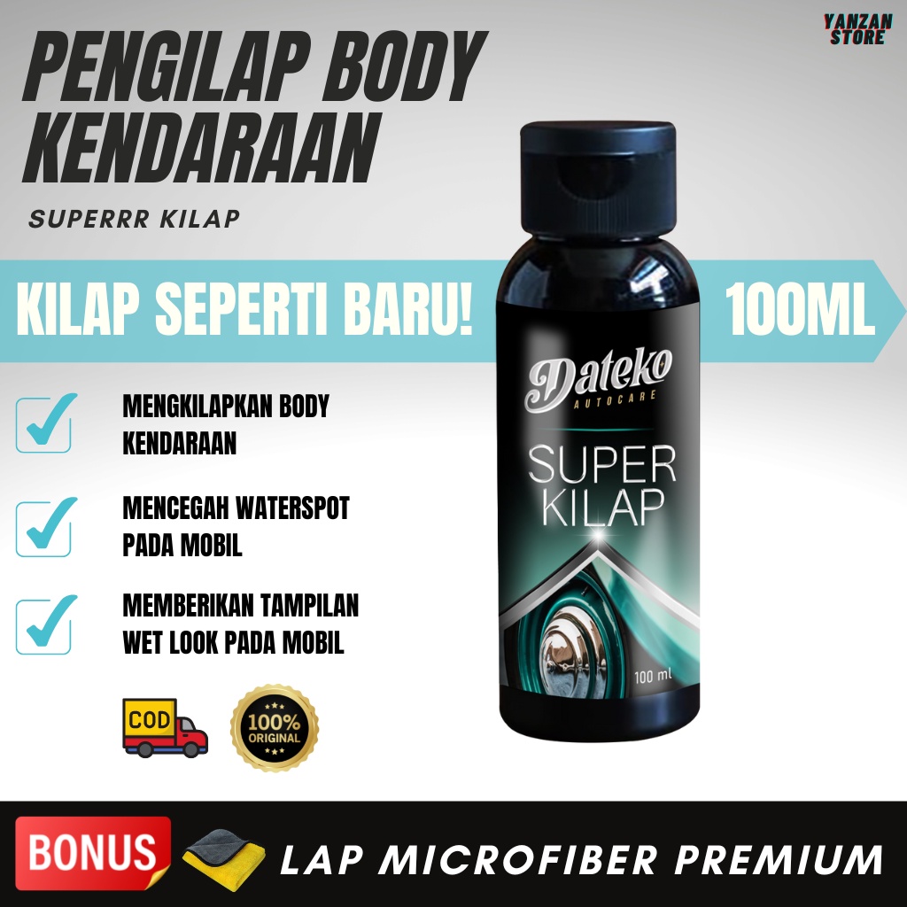 [SUPER KILAP] DATEKO PENGKILAP BODY MOBIL/MOTOR INSTAN - CAIRAN PENGKILAP BODY MOTOR/MOBIL TAHAN LAM