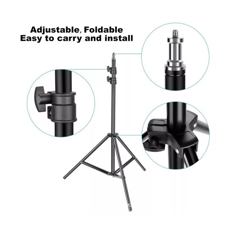 [TERMURAH] TRIPOD STAND 2 METER FOR RINGLIGHT / CAMERA UKURAN 2 METER