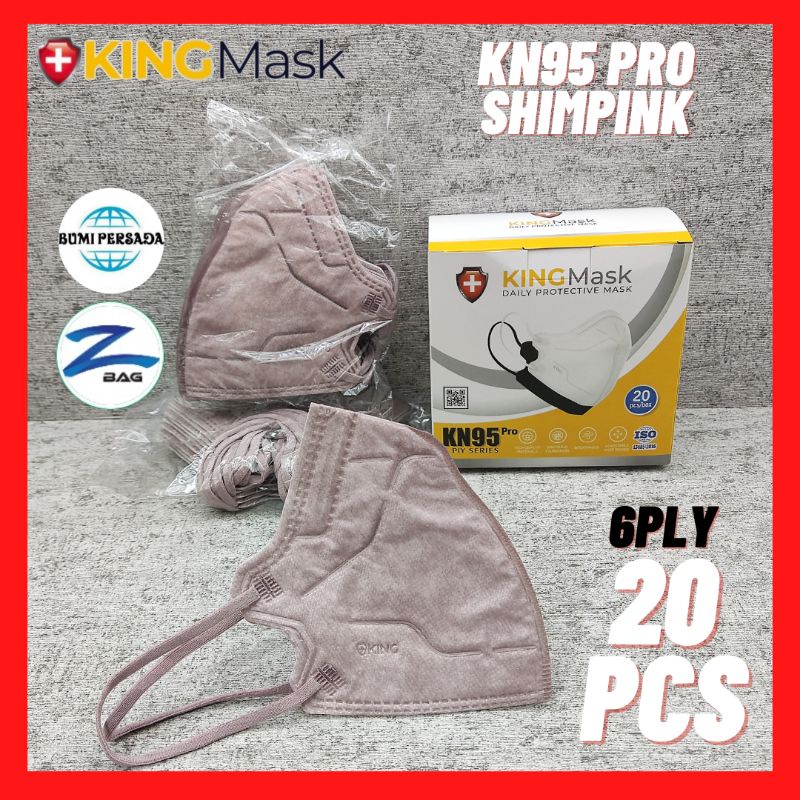 KN95 Pro Kingmask 6 Ply  Kemenkes KN 95 Pro isi 20 Pcs 6Ply