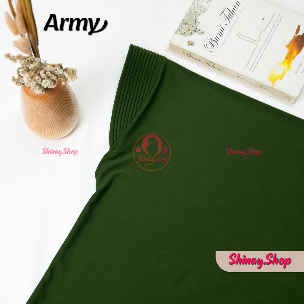 Hijab Bergo Jersy sport premium hijab olehraga voli ukuran S-Army