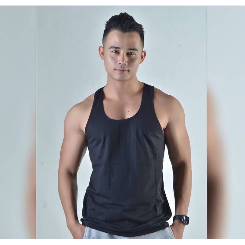 Kaos Pria Hitam Polos cotton Baju Santai Cowok