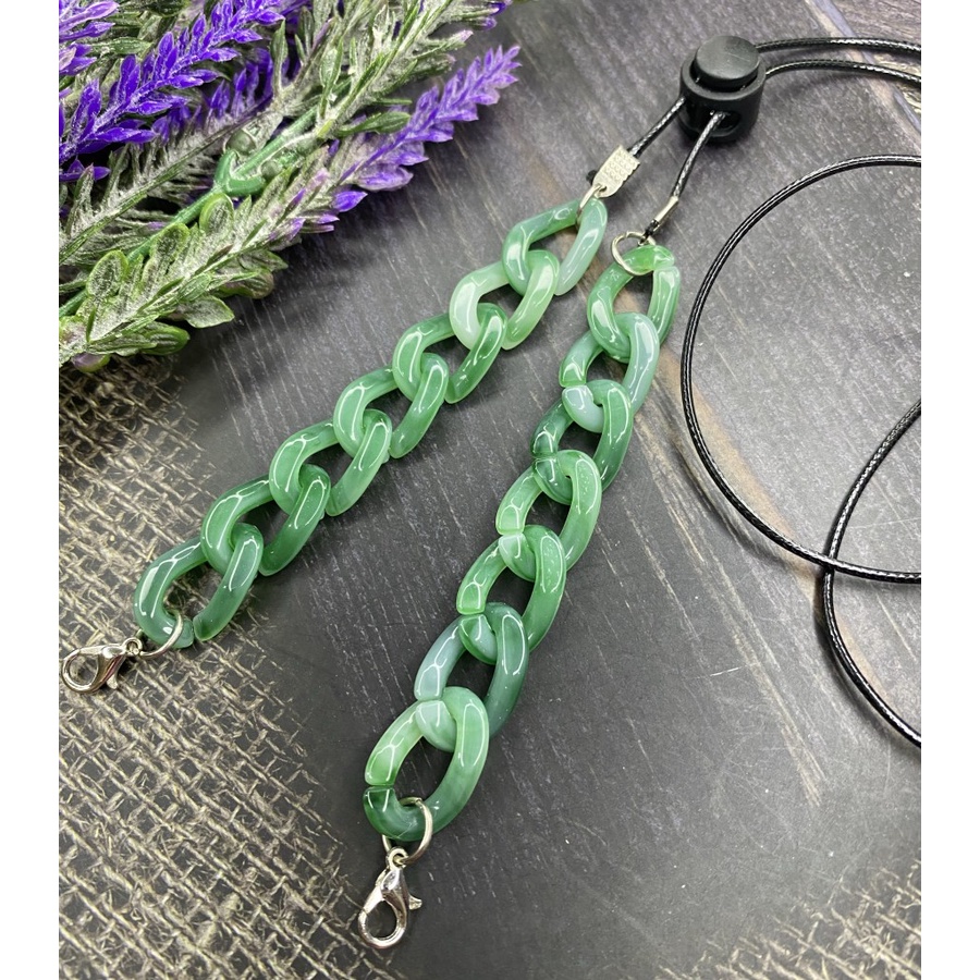 Strap Rantai Masker Hijab AkrilikKalung Rantai Masker Hijab Akrilik