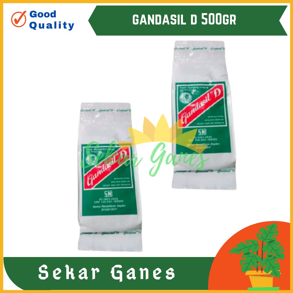 READY PUPUK GANDASIL D 500 GRAM GR - PUPUK DAUN LENGKAP LARUT AIR