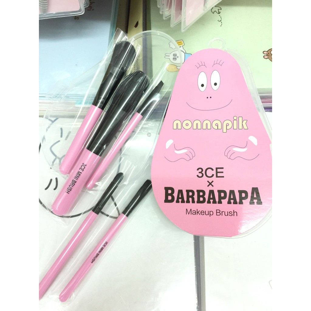 3CE BARBAPAPA Set Kuas Make Up