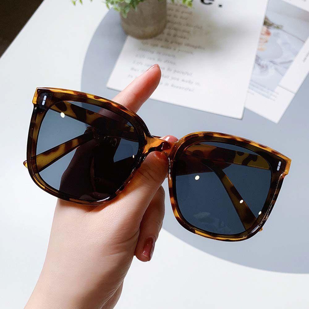 Mxbeauty Kacamata Bingkai Besar Keren Retro Oversized Street Shot Man Ladies UV400 Protection