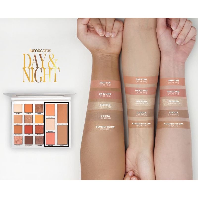 Free Brush | Lumecolors Day Night Pallete Pigmented &amp; Blendable