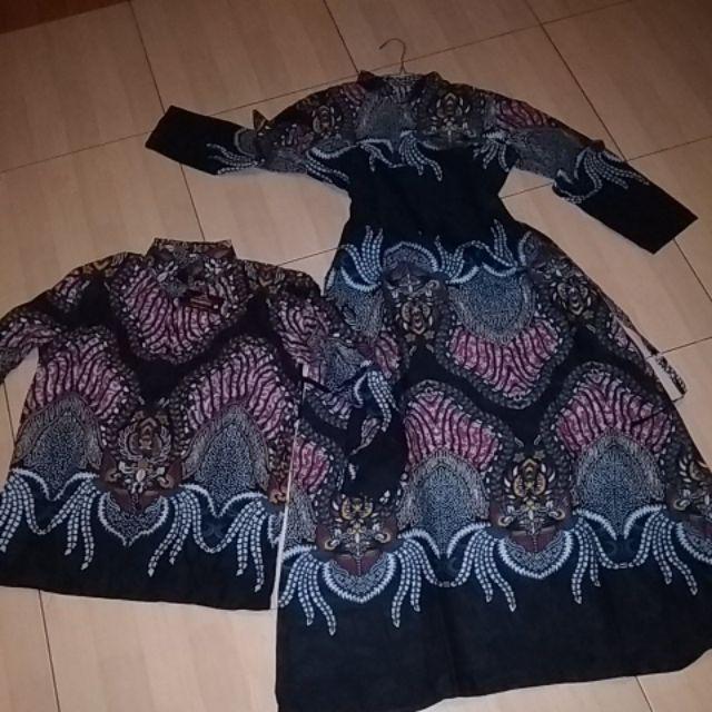 Batik Couple Keluarga Sania Ruffle Ori Ndoro Jowi Dnt Motif Madu Termurah Di Shopee