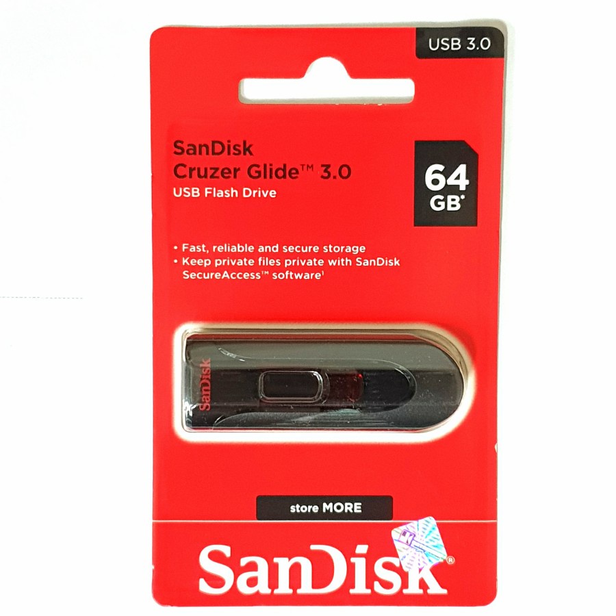 Flashdisk 64GB SANDISK Cruzer Glide 3.0 64GB Garansi Resmi 5 TAHUN