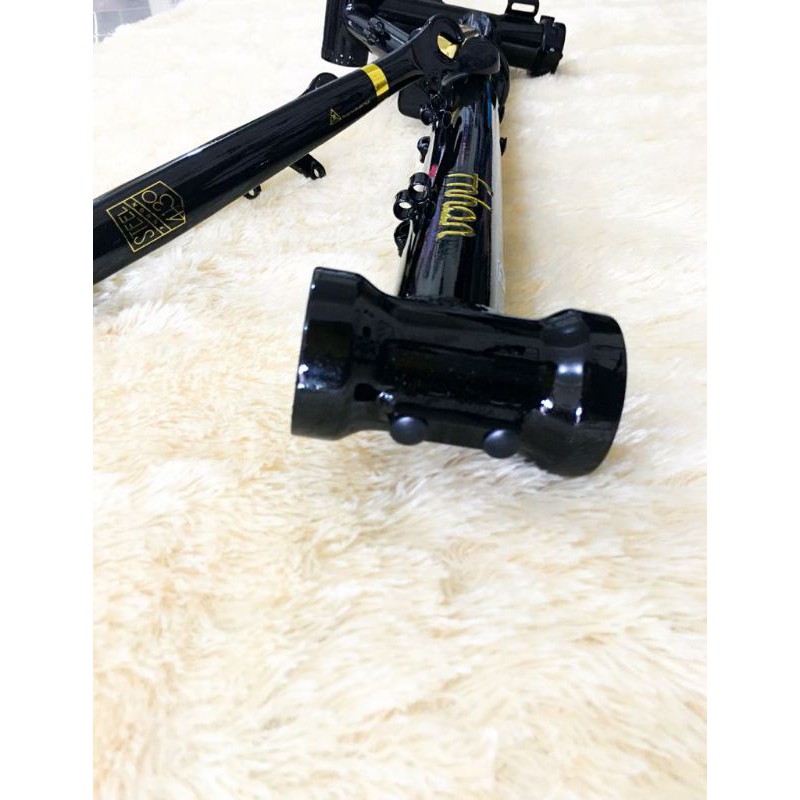 Frame Fnhon Gust black gold Discbrake Hitam emas sepeda Lipat not Storm Blast