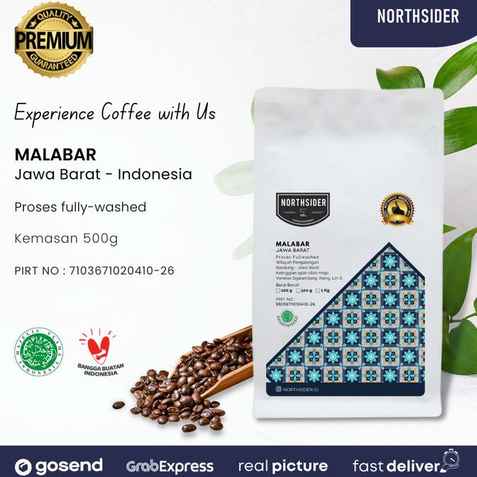 

[ COD ] BIJI KOPI ARABIKA JAVA MALABAR FULLWASHED - 500GR NORTHSIDER COFFEE DISKON Kode 313