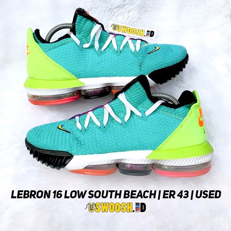 Lebron 16 Low South Beach sepatu basker bekas second