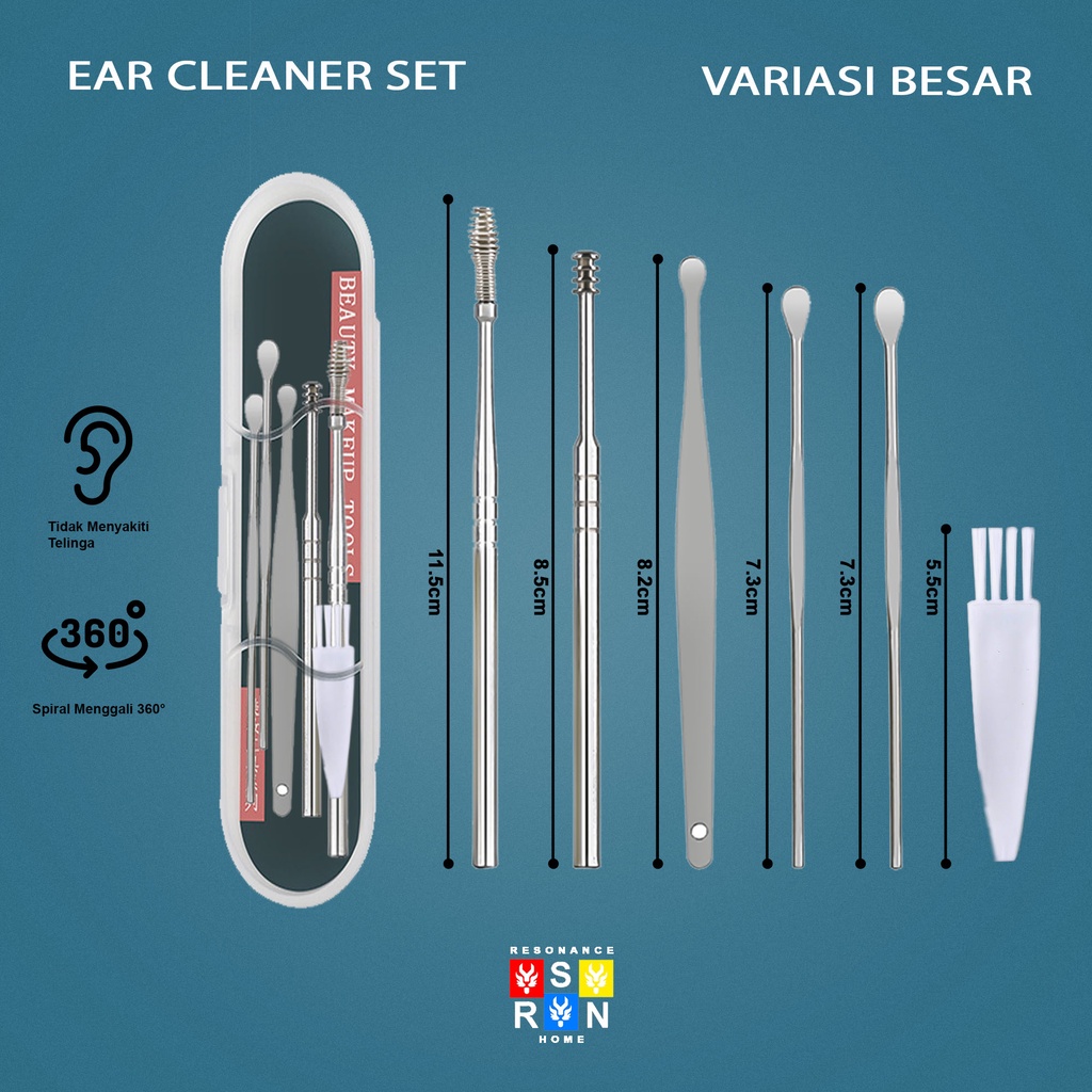 Alat Pembersih Telinga Ear Cleaner Set Tools | Resonance Home