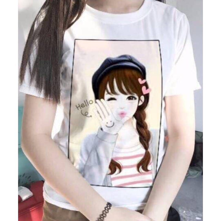 BF - Tshirt CeCuteKorea Hello