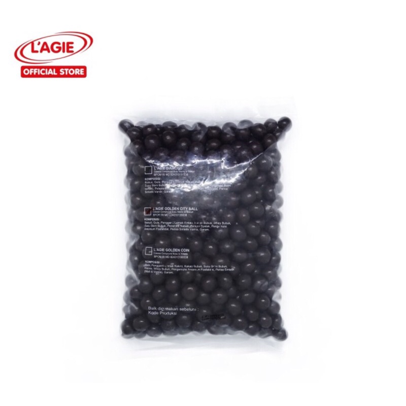 Lagie Coklat Kiloan Golden City Choco Balls Cokelat isi Biskuit 1 kg