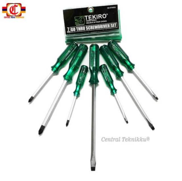 TEKIRO - Obeng Set 7 PCS Tembus