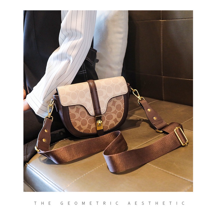 BJ31983 (TALI POLOS) - BLACK/COFFEE/PINK - TAS SLEMPANG WANITA FASHION IMPORT MODIS ELEGAN TERMURAH TERLARIS TERBARU BAGSTORE JAKARTA TAS BATAM LT1983 ZC4503 JT2553