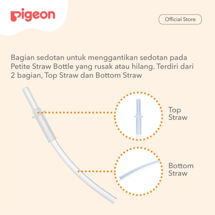 Pigeon Petite Spare Straw untuk Straw Bottle  Sedotan Pipet