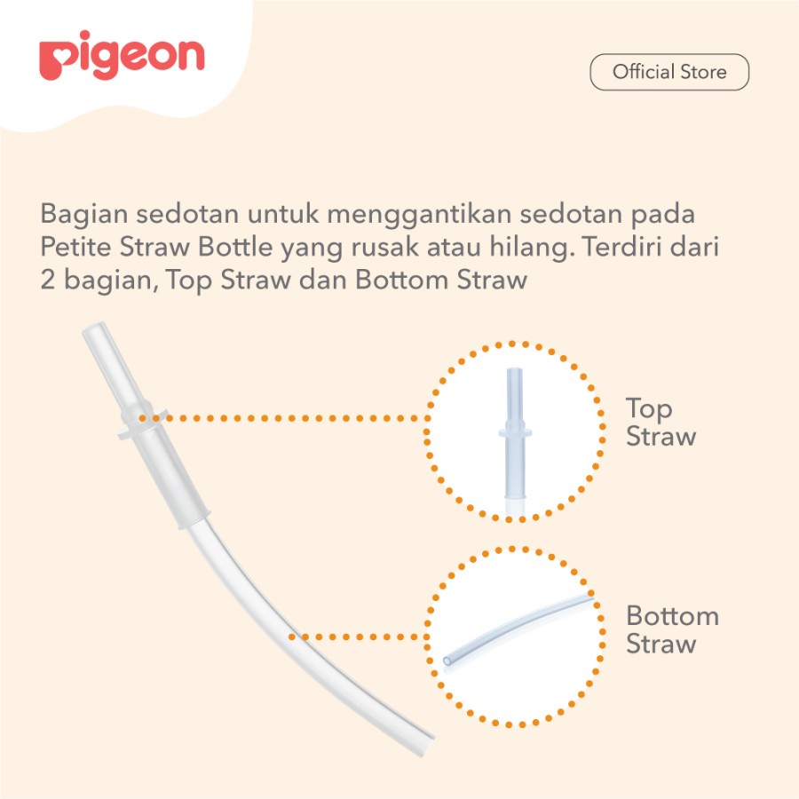 Pigeon Petite Spare Straw untuk Straw Bottle  Sedotan Pipet