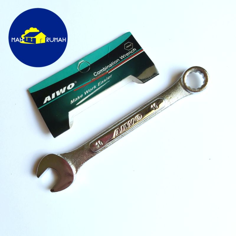 Kunci RING PAS Kombinasi Combination Spanner - AIWO 12mm 12 mm