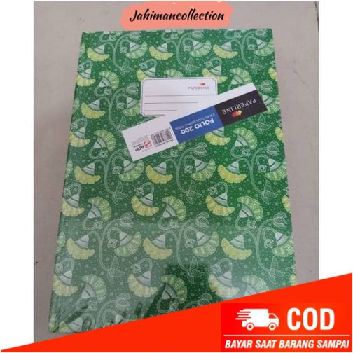 

✨ BISA COD ✨ Buku FOLIO PAPERLINE Hard Cover isi 200 lembar