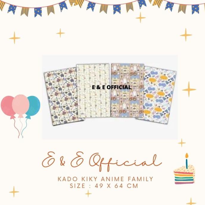 

[COD] PAKET KERTAS KADO KIKY ANIME FAMILY / KUCING / CAT ( 50 LEMBAR ) MURAH [COD]