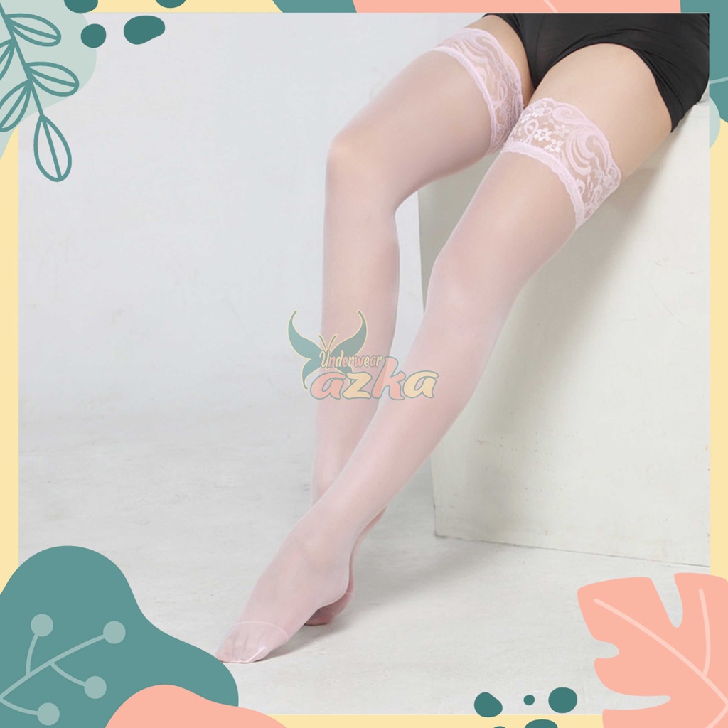 Stocking Tipis Merek Tiantainai|Pakaian Wanita Dewasa|Stocking Renda Sampai Paha