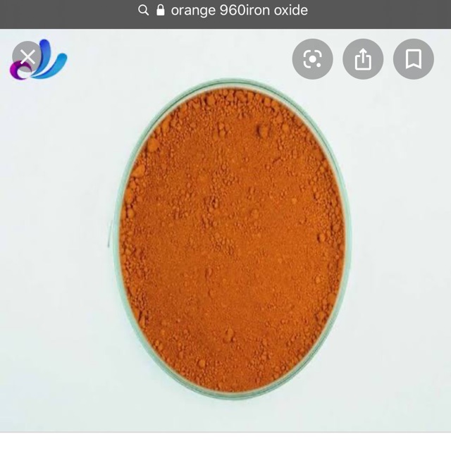 

Iron oxside orange 960 irox pewarna bahan dasar air ( cat air / semen / sabun colek / bahan air lain)